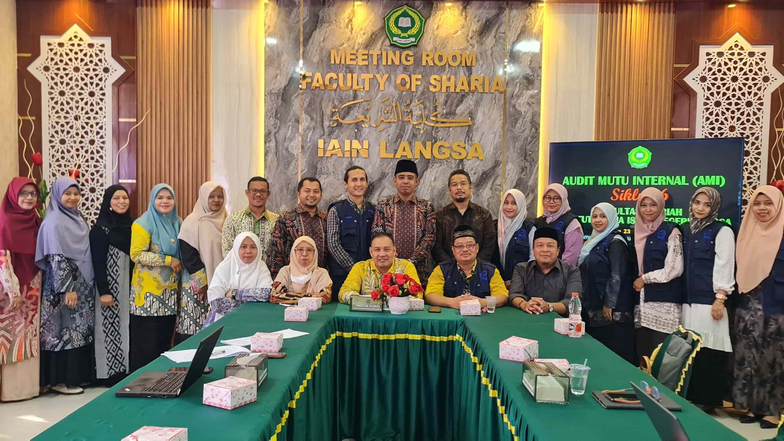 Tim Auditor IAIN Langsa Lakukan Audit Mutu Siklus Ke-6 Di Fakultas Syariah IAIN Langsa