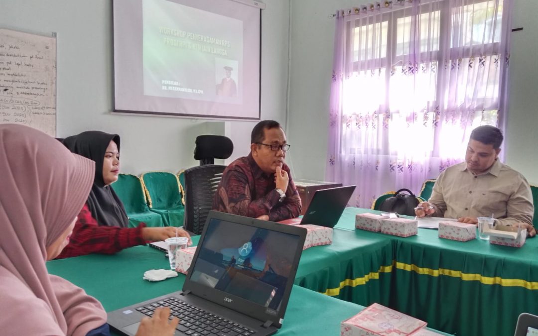 Penyusunan RPS Sesuai SN DIKTI pada Program Studi HPI dan HTN Fakultas Syariah IAIN Langsa