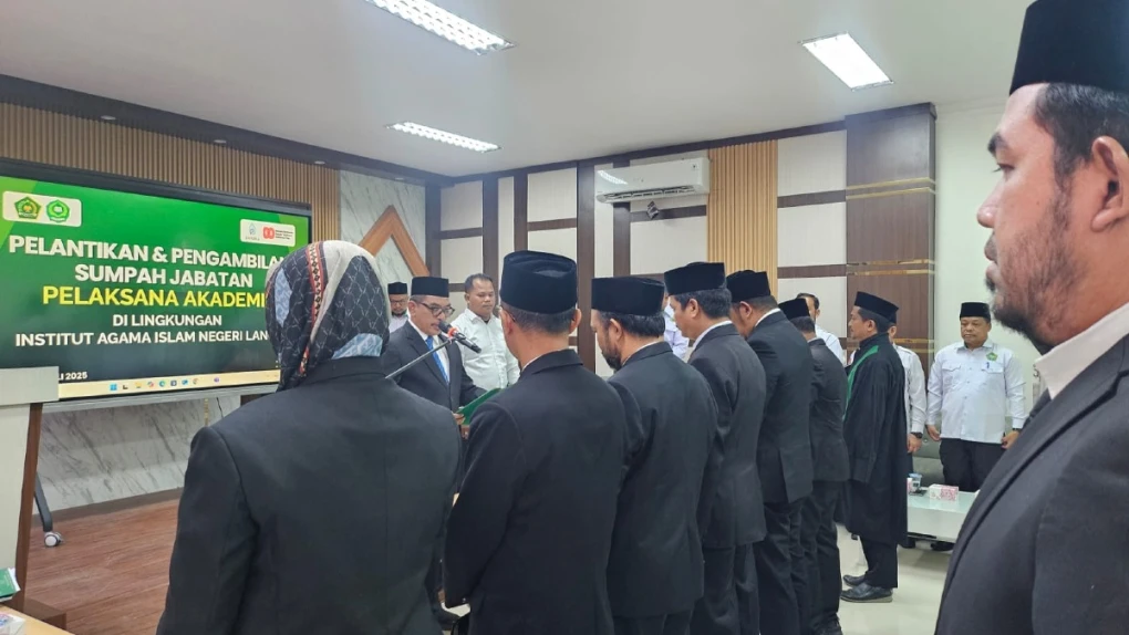 REKTOR IAIN LANGSA LANTIK PEJABAT PELAKSANA AKADEMIK