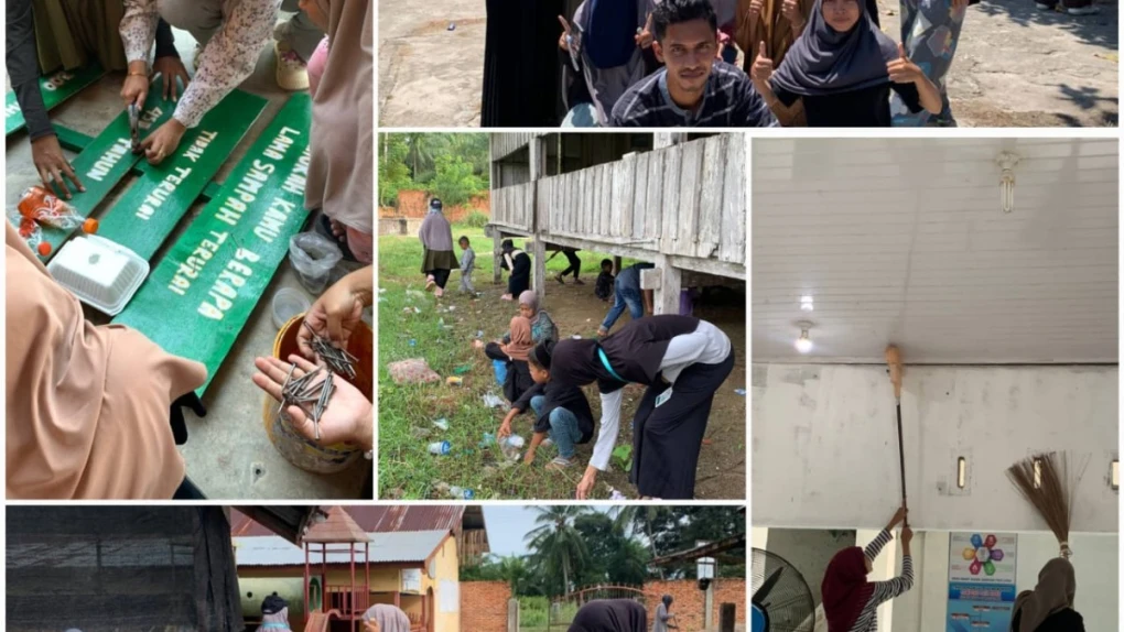 Mahasiswa KKN Edukasi Warga Paya Lipah Melalui Plang Penguraian Sampah