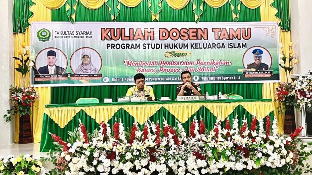 Kepala Kejaksaan Negeri Langsa Menjadi Dosen Tamu Pada Prodi HKI Fakultas Syariah IAIN Langsa