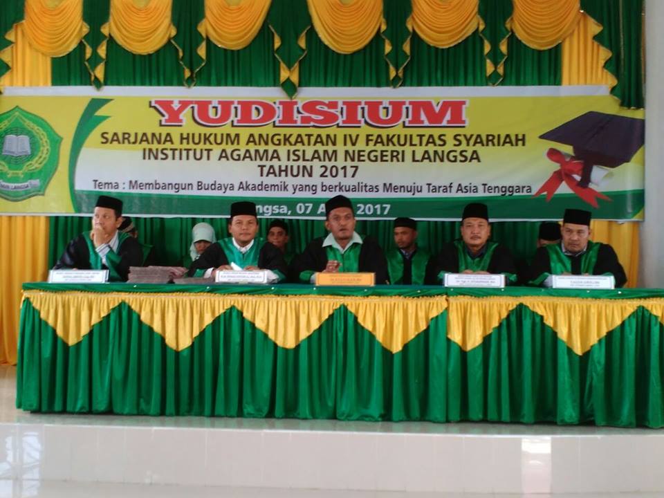 Yudisium I Mahasiswa Fakultas Syariah di 2017