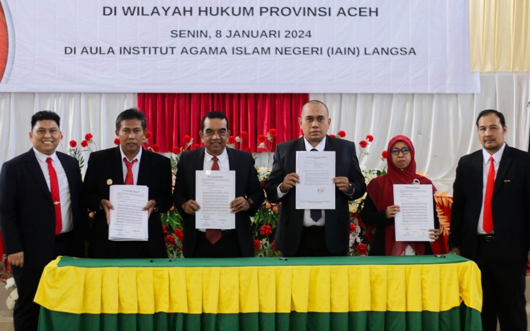 Dekan Fakultas Syariah IAIN Langsa Hadiri Pelantikan Mediator, Konsiliator dan Arbiter Provinsi Aceh